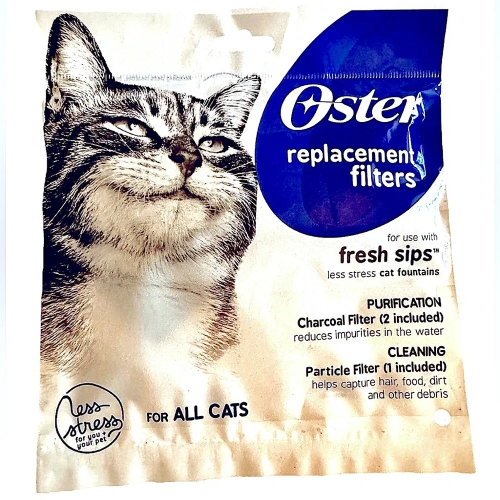 💦OSTER💦 REPLACEMENT CHARCOAL PET FOUNTAIN + DISPENSER WATER FILTERS🐾